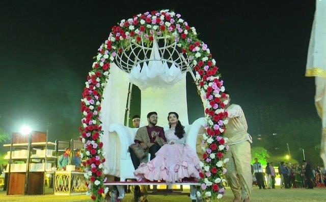 indian bride groom entry theme ahmedabad
