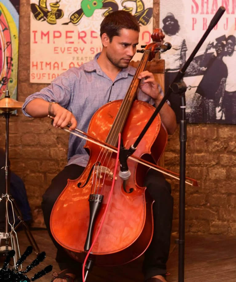 indian cello player ahmedabad india